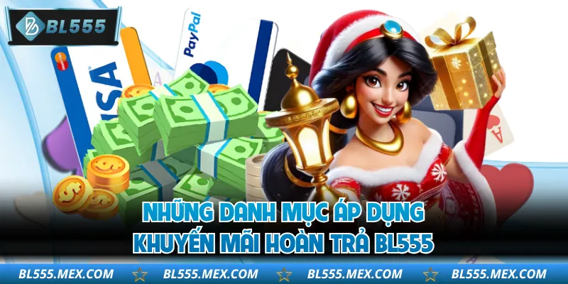 Những danh mục áp dụng khuyến mãi hoàn trả BL555